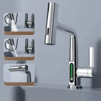 3-vejs Sprøjte Vandhane til Køkkenet - Vandfald - Varmelegeme - Justerbar Kitchen Sink Faucets Danmarkmode.dk