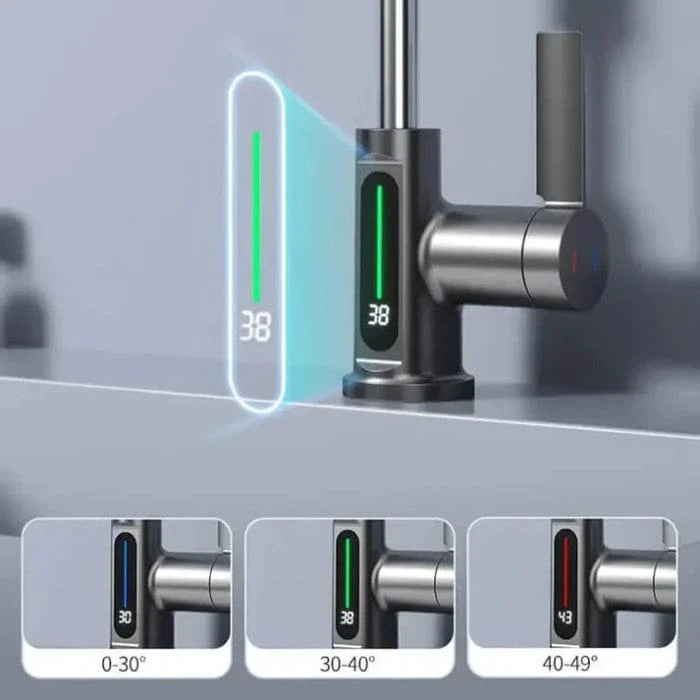 3-vejs Sprøjte Vandhane til Køkkenet - Vandfald - Varmelegeme - Justerbar Kitchen Sink Faucets Danmarkmode.dk