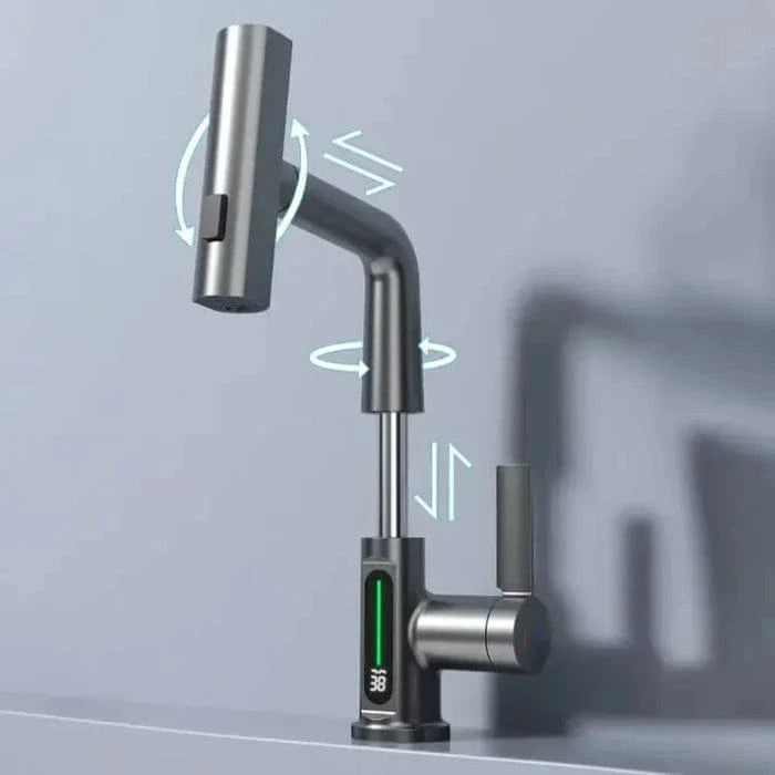 3-vejs Sprøjte Vandhane til Køkkenet - Vandfald - Varmelegeme - Justerbar Kitchen Sink Faucets Danmarkmode.dk