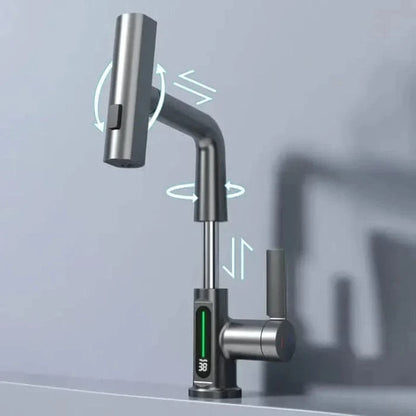 3-vejs Sprøjte Vandhane til Køkkenet - Vandfald - Varmelegeme - Justerbar Kitchen Sink Faucets Danmarkmode.dk