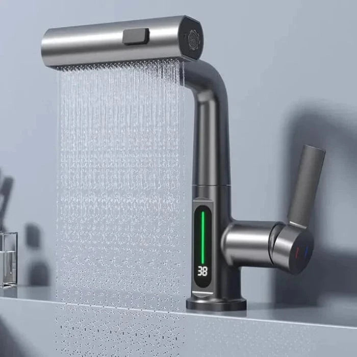 3-vejs Sprøjte Vandhane til Køkkenet - Vandfald - Varmelegeme - Justerbar Kitchen Sink Faucets Danmarkmode.dk