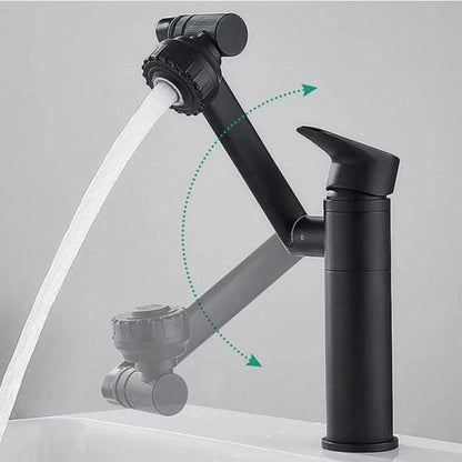 360 Grader Roterende Badeværelsesarmatur - Vandhaner - Messing - Moderne Bathroom Sink Faucets Danmarkmode.dk