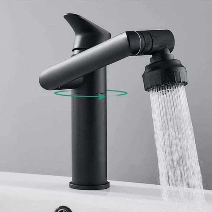 360 Grader Roterende Badeværelsesarmatur - Vandhaner - Messing - Moderne Bathroom Sink Faucets Danmarkmode.dk
