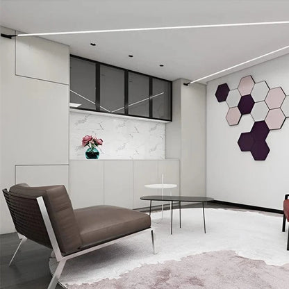 360° Drejelig Skyline Lineær LED Strip Lys - Moderne  - Vægdekoration - Akryl