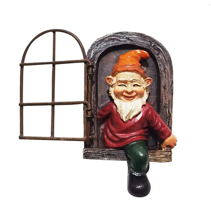 3D Uartig Dværg Nisse - Havestatue - Ornamenter - Resin