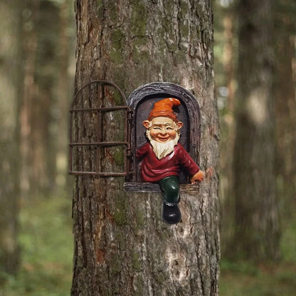 3D Uartig Dværg Nisse - Havestatue - Ornamenter - Resin