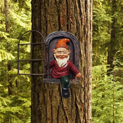 3D Uartig Dværg Nisse - Havestatue - Ornamenter - Resin