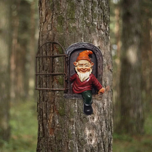 3D Uartig Dværg Nisse - Havestatue - Ornamenter - Resin Garden Sculptures Danmarkmode.dk