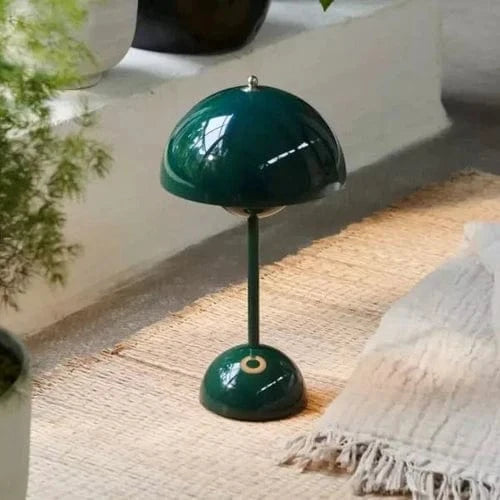 Blomsterkrukke Bærbar Bordlampe - Svamp - Trådløs - Moderne
