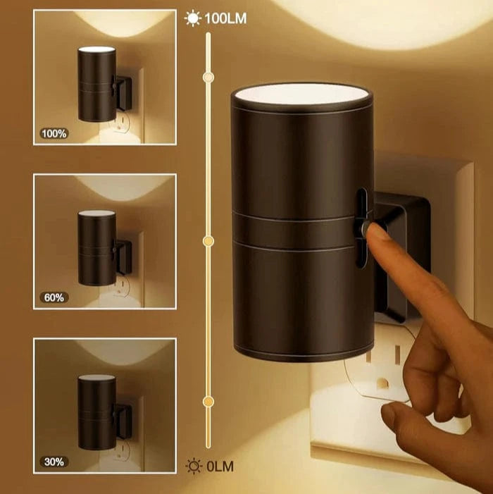 Dæmpbar Plug In Væglampe - EU PLUG - Bevægelsessensor - Natlys