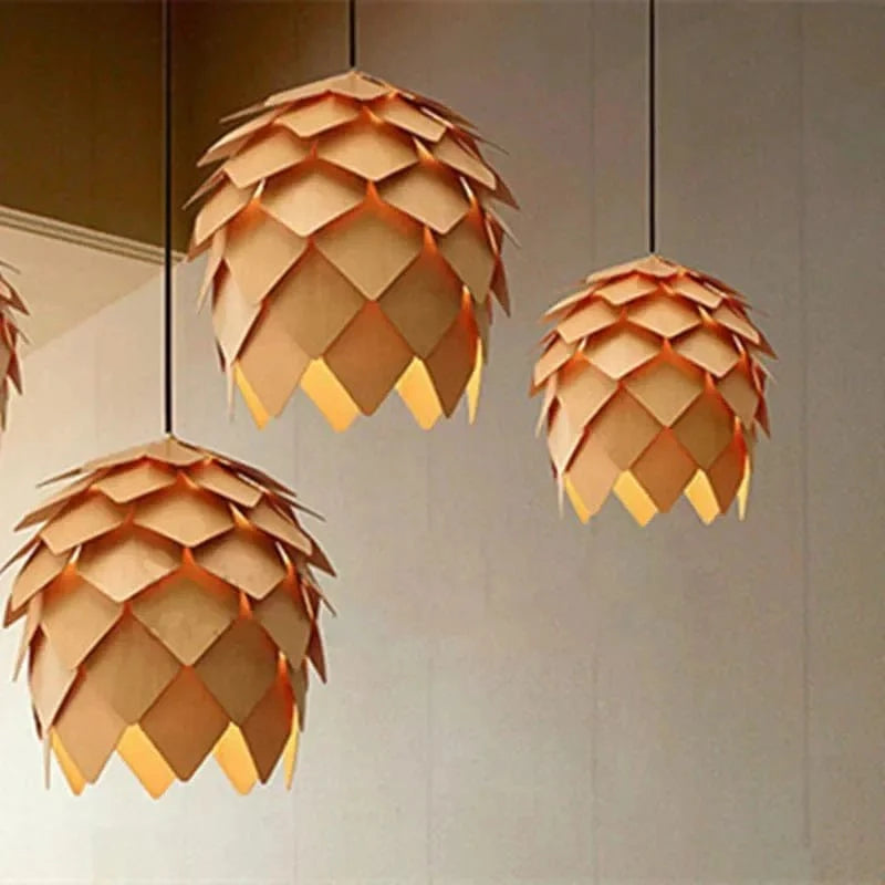 Eg Træ Pinecone Pendellamper - Hængende - Moderne - Kunst