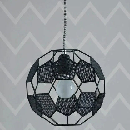 Fodbold Skærm Pendellampe - Metal - Sports - 40 cm