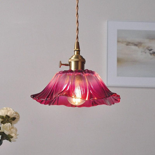 Frostet Glas Blomst Lysekrone - Pendel Lampe - Lysarmaturer Led - E27