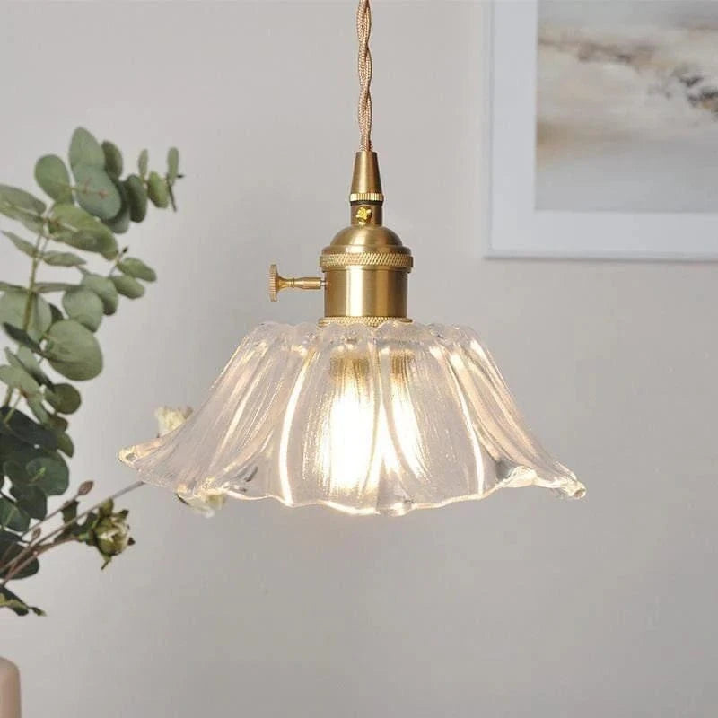 Frostet Glas Blomst Lysekrone - Pendel Lampe - Lysarmaturer Led - E27