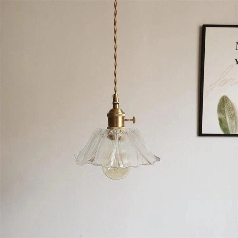 Frostet Glas Blomst Lysekrone - Pendel Lampe - Lysarmaturer Led - E27