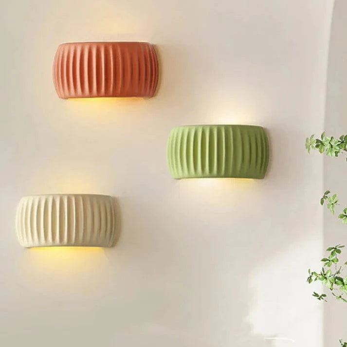 Halvcirkel Bølge Wall Sconce - Væglampe - Indendørs - Resin
