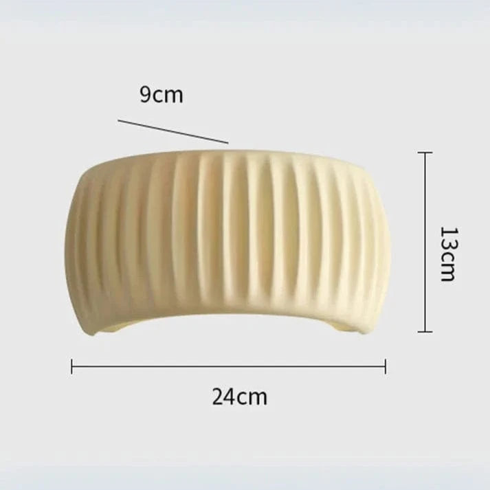 Halvcirkel Bølge Wall Sconce - Væglampe - Indendørs - Resin