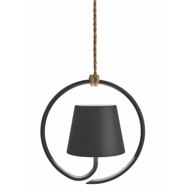 Industriel Poldina Jernring Pendellampe - Touch Lampe - Trådløs - USB-Opladning