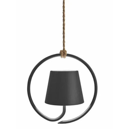 Industriel Poldina Jernring Pendellampe - Touch Lampe - Trådløs - USB-Opladning