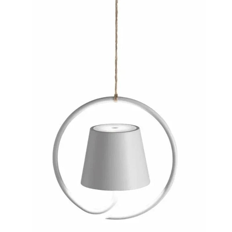 Industriel Poldina Jernring Pendellampe - Touch Lampe - Trådløs - USB-Opladning