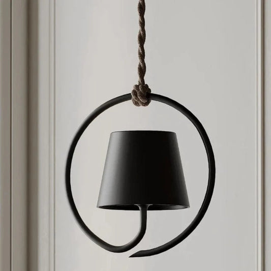 Industriel Poldina Jernring Pendellampe - Touch Lampe - Trådløs - USB-Opladning