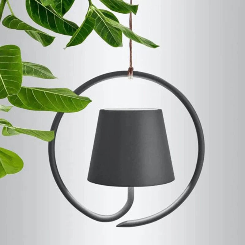 Industriel Poldina Jernring Pendellampe - Touch Lampe - Trådløs - USB-Opladning