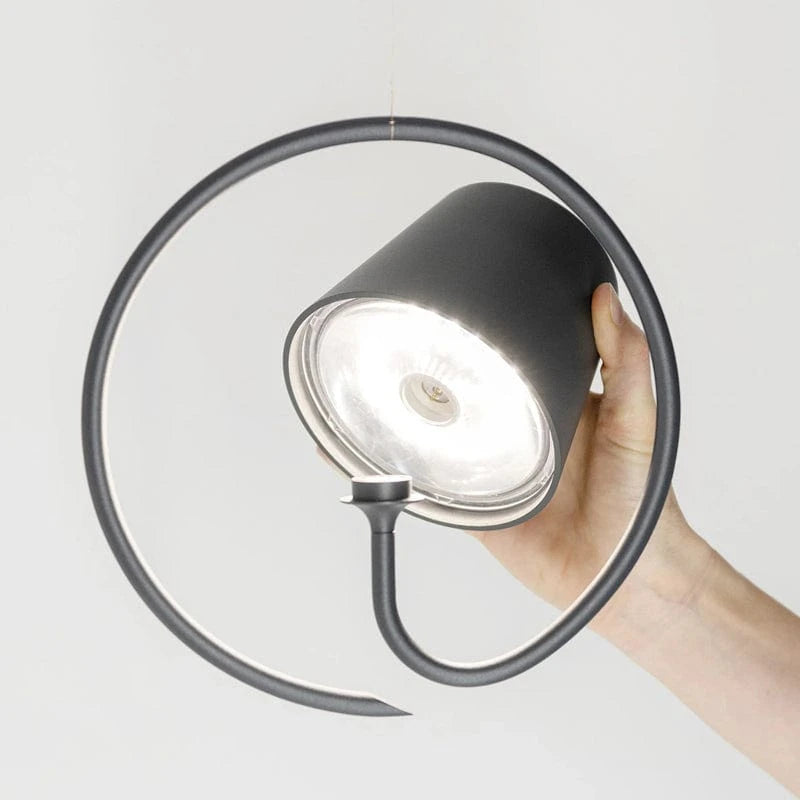 Industriel Poldina Jernring Pendellampe - Touch Lampe - Trådløs - USB-Opladning