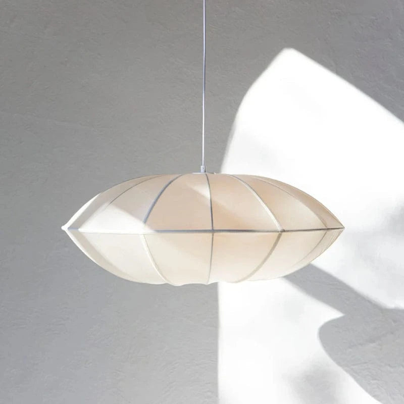 Japandi Stof UFO Pendellampe - Silke - Lanterne - Moderne