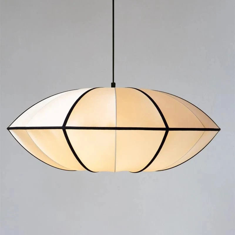 Japandi Stof UFO Pendellampe - Silke - Lanterne - Moderne