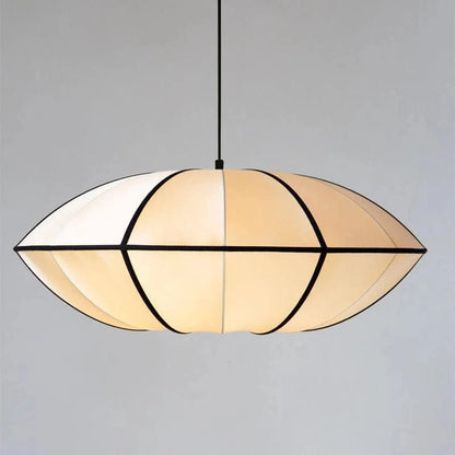 Japandi Stof UFO Pendellampe - Silke - Lanterne - Moderne