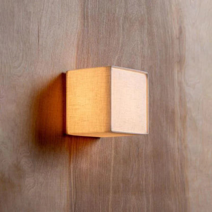 Japansk Stofskærm Cube Væglampe - Boligindretning - Moderne - LED