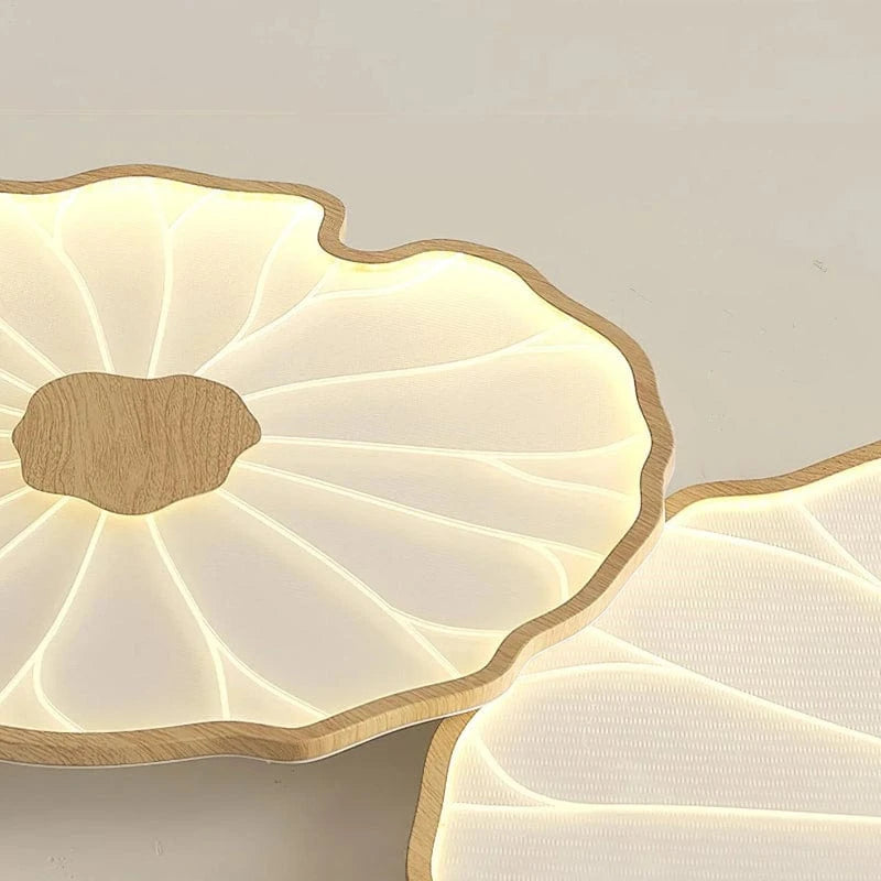 Lotusblad LED Loftlamper til Stuen - Akryl - Metalramme - Boligindretning