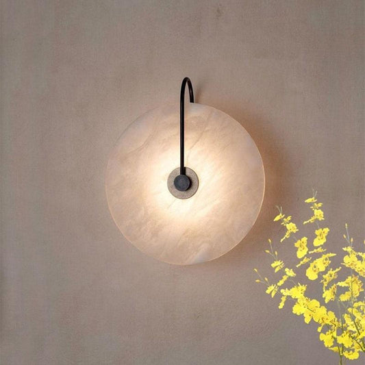 Marmor LED Væglampe - Rund - Moderne