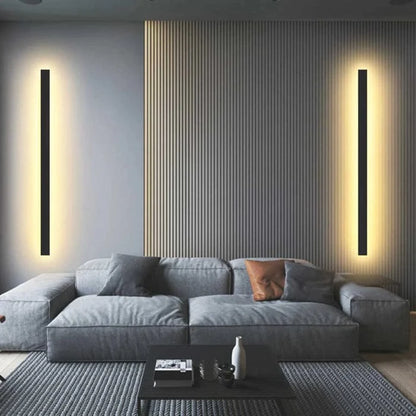 Minimalistisk Linear LED Væglampe - Lys Bar - Dæmpbar - Aluminium 
