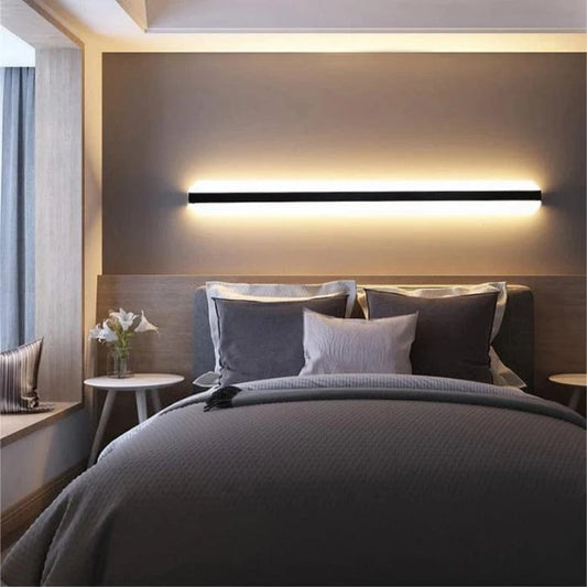 Minimalistisk Linear LED Væglampe - Lys Bar - Dæmpbar - Aluminium 