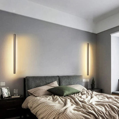 Minimalistisk Linear LED Væglampe - Lys Bar - Dæmpbar - Aluminium 