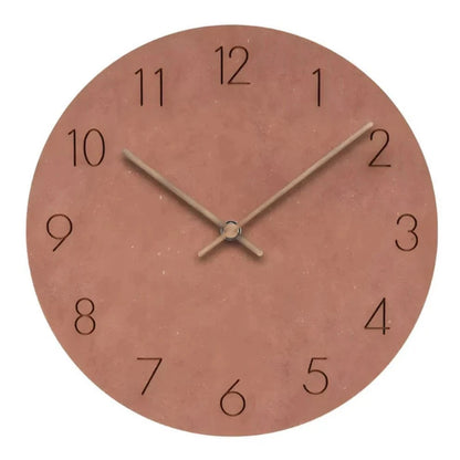 Minimalistisk Vægur I Træ - Boligindretning - Stille - Vægur med Tal - 29 cm