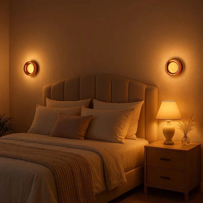 Moderne Dimple Væglampe - LED - Glas - 14 cm