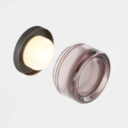 Moderne Dimple Væglampe - LED - Glas - 14 cm