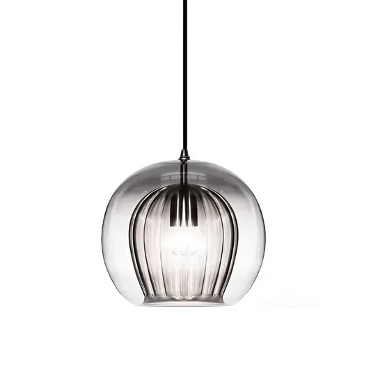 Moderne Glas Orb Pendellampe - LED Belysning - Boligindretning - E27 Pære