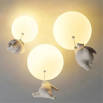 Moderne Hængende Bjørn Plafond Lampe