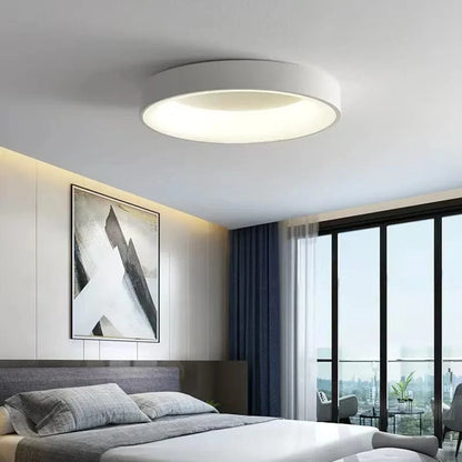 Moderne Rund LED Plafond Lampe - Flad - Boligindretning - Akryl - Indendørs