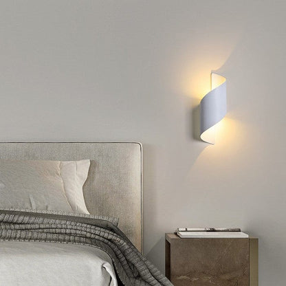 Moderne Spiral LED Væglampe - Vandtæt - Aluminium - Udendørs