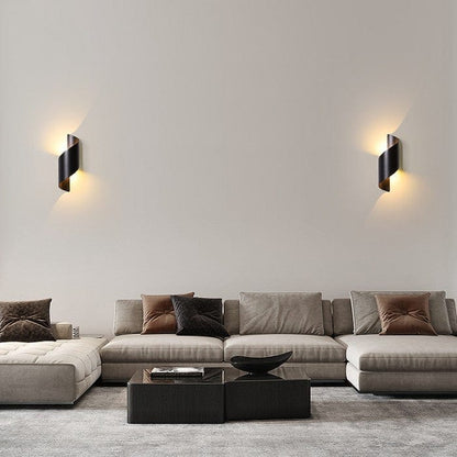 Moderne Spiral LED Væglampe - Vandtæt - Aluminium - Udendørs