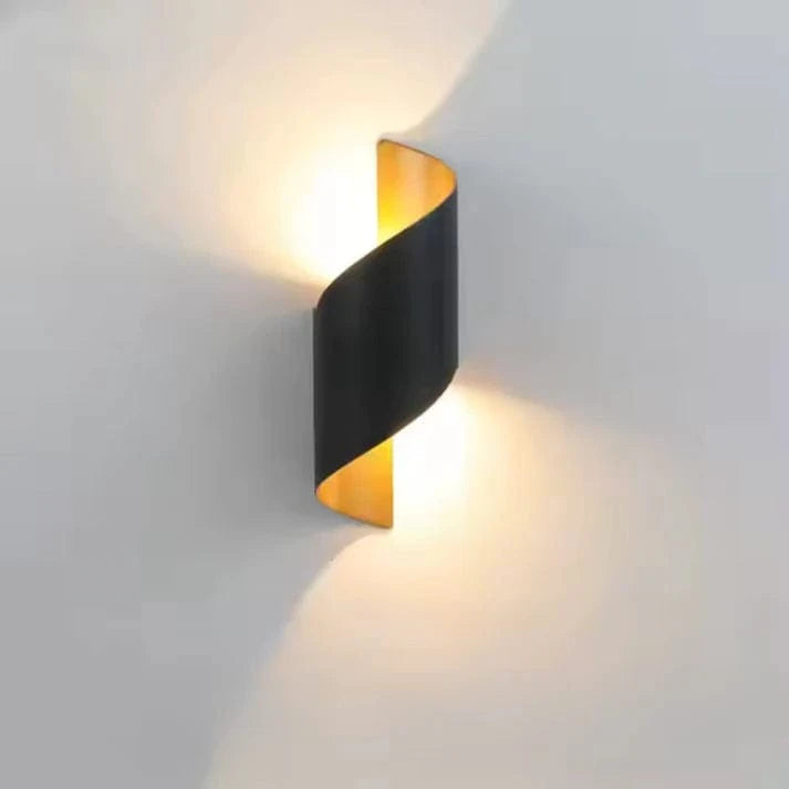 Moderne Spiral LED Væglampe - Vandtæt - Aluminium - Udendørs
