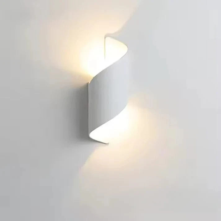 Moderne Spiral LED Væglampe - Vandtæt - Aluminium - Udendørs