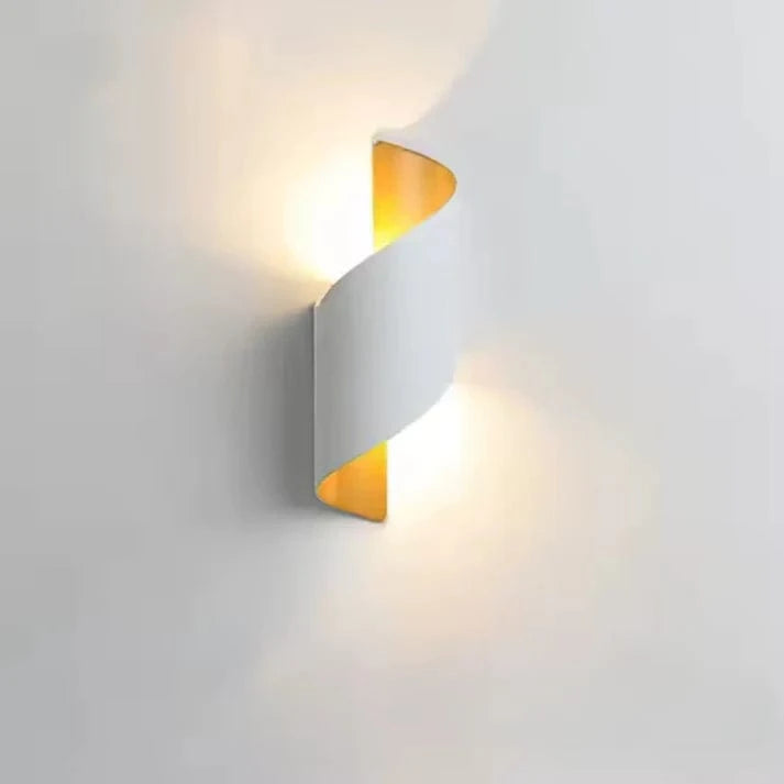Moderne Spiral LED Væglampe - Vandtæt - Aluminium - Udendørs