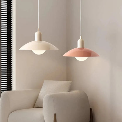Moderne Jern Cone Lampeskærm Pendellampe - LED - Glossy -  Ø32 cm