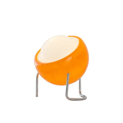Planet Orange Bordlampe - Glossy - Frostet Glas - USB Udtag - 30cm