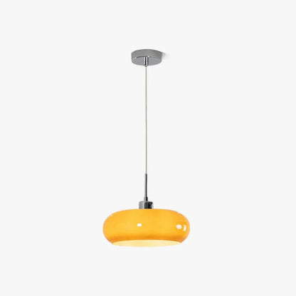 Retro Bauhaus Rund Glas Pendellampe - Opalglas - Metal - E27